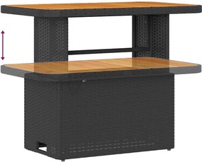 vidaXL Σετ Καναπέ Κήπου με μαξιλάρι 12 pcs Μαύρο