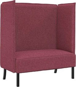vidaXL Καναπές Υψηλής Πλάτης 101cm Μπορντό ύφασμα