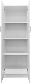 Ντουλάπα δίφυλλη Athos pakoworld σε λευκή απόχρωση 60x42x180εκ