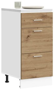 vidaXL Κάτω ντουλάπι Lyon Artisan Oak 40x46x81,5 cm