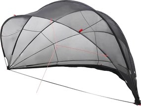 vidaXL Θόλος πισίνας 546 x 516 x 250 εκ. Μαύρο
