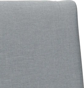 vidaXL Ταπετσαρισμένο κεφαλάρι Ανοιχτό γκρι 100 cm