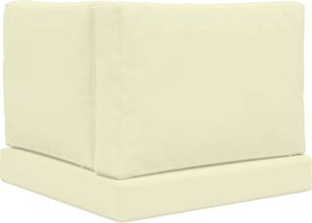 vidaXL Μαξιλάρι Καναπέ Εξωτερικού Χώρου 3 pcs Κρεμ Πολυεστέρας