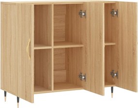 vidaXL Ντουλάπι Sonoma δρυς 90x34x80 εκ. Επεξεργασμένο Ξύλο