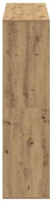 vidaXL Βιβλιοθήκη Αρτισιανή Δρυς 100x33x125,5εκ από Επεξεργασμένο Ξύλο