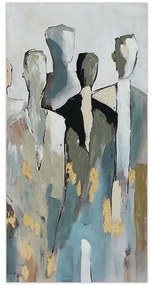 Πίνακας Καμβάς Peoples 166-224-052 70x3x140cm Multi Κάθετοι Καμβάς