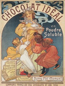 Αναπαραγωγή Chocolat Ideal Chocolate Advert, Alfons Mucha