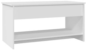 vidaXL Τραπεζάκι Σαλονιού Λευκό 102 x 50 x 52,5 εκ. Επεξεργασμένο Ξύλο