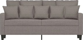 vidaXL Καναπές Διθέσιος Taupe 140 εκ. Υφασμάτινος