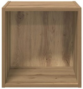 vidaXL Ντουλάπα Τοίχου με ράφι 2 pcs artisan δρυς 37 x 37 x 37 εκ