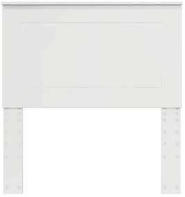 vidaXL Κεφαλάρι Γυαλιστερό Λευκό 75 cm Επεξεργασμένο ξύλο