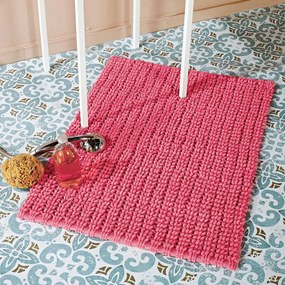 Πατάκι Μπάνιου (60x90) Kentia Loft Trevor 14 Bright Pink