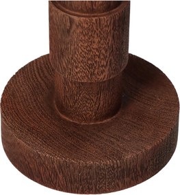 Κηροπήγιο ArteLibre Καφέ Polyresin 8.8x8.8x29.5cm