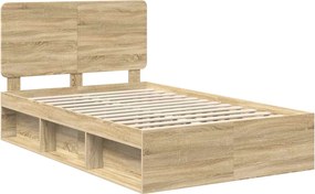 vidaXL Σκελετός Κρεβατιού Sonoma Δρυς 120 x 200 cm