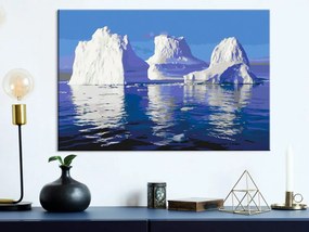 Πίνακας ζωγραφικής με αριθμούς Iceberg - 60x40