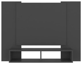 vidaXL Έπιπλο Τηλεόρασης Τοίχου Γκρι 120 x 23,5 x 90 εκ. Μοριοσανίδα