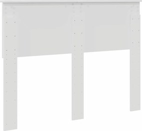 vidaXL Κεφαλάρι Λευκό 120 cm Επεξεργασμένο ξύλο