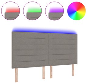 vidaXL LED Κεφαλάρι Σχεδίαση Γραμμών Ταμπά 90 εκ Υφασμάτινο