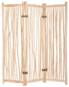 Παραβάν Με 3 Φύλλα Zendor Κλαδιά Teak Σε Φυσικό 165x180Υεκ.