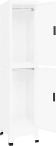 vidaXL Φοριαμός Λευκός 38 x 45 x 180 εκ. Ατσάλινος