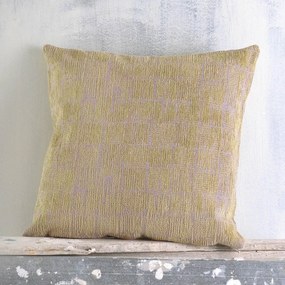Μαξιλαροθήκη Διακοσμητική Kevya Ocher Ρυθμός 40Χ40 Chenille,Cotton,Polyester