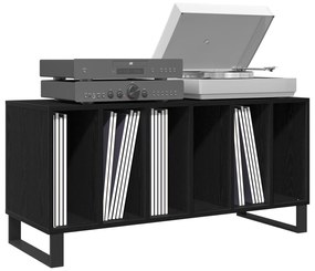 vidaXL Ντουλάπα Δίσκων Μαύρη Δρυς 100x38x48 εκ. Επεξεργασμένο Ξύλο