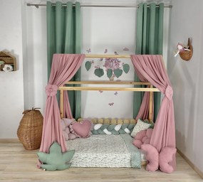 Κουρτίνες κρεβατιού- Canopy Bed Flowers