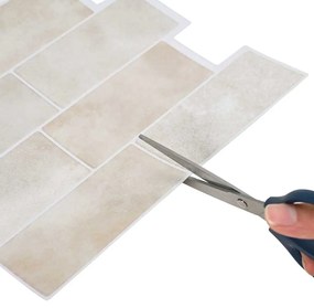 vidaXL Πλακάκι Subway 50 pcs Μπεζ Μάρμαρο 29 x 21 εκ