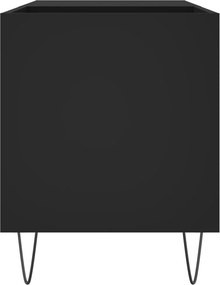 vidaXL Δισκοθήκη Μαύρη 85 x 38 x 48 εκ. από Επεξεργασμένο Ξύλο