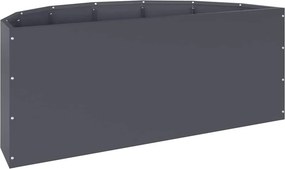 vidaXL Γλάστρα Ανθρακί 90 x 45 x 35 cm Ατσάλι