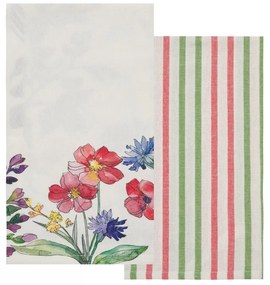 Πετσέτες Κουζίνας Fazzy 245 (Σετ 2τμχ) Multi Kentia 40x60cm 100% Cotton