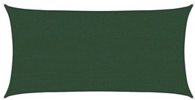 vidaXL Πανί Σκίασης Σκούρο Πράσινο 2 x 4 μ. από HDPE 160 γρ./μ²