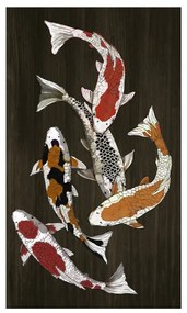 FISH IN COLORS ΠΙΝΑΚΑΣ ΚΑΜΒΑΣ ΠΟΛΥΧΡΩΜΟ 70x120xH3,5cm - 020670 - 020670