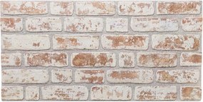 vidaXL Πάνελ τοίχου 10 pcs Κόκκινο και Λευκό 100 x 50 cm Αφρός EPS