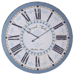 Ρολόι Vintage Επιτοίχιο 62cm Γαλάζιο NN-195-152