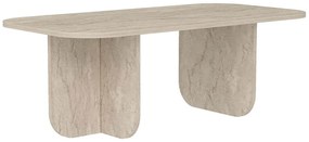 Τραπέζι Σαλονιού Becaj 327ODS1409 120x60x41,4cm Travertine Beige
