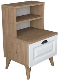 Κομοδίνο Με Ραφάκια 543WRN1401 45x40x74,4cm Walnut