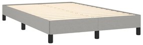 ΚΡΕΒΑΤΙ BOXSPRING ΜΕ ΣΤΡΩΜΑ ΑΝΟΙΧΤΟ ΓΚΡΙ 120X190 ΕΚ. ΥΦΑΣΜΑΤΙΝΟ 3269716