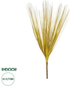 Artificial Garden YELLOW GRASS BOUQUET 21159 Τεχνητό Διακοσμητικό Μπουκέτο Grass Κίτρινο Y70cm Globostar-21159-Κίτρινο 21159