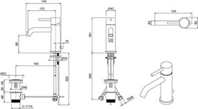 Oioli Micro 20501 Chrome - Μπαταρία νιπτήρα
