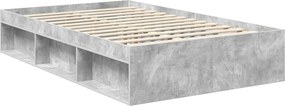 vidaXL Σκελετός Κρεβατιού Γκρι τσιμέντου 120 x 190 cm