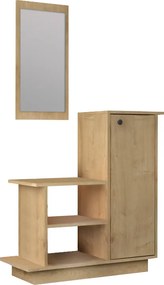 Έπιπλο εισόδου Cute Megapap χρώμα φυσικό οξιάς 90x35x95εκ.