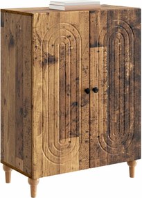 vidaXL Πλαϊνό γραφείο Παλαιωμένο ξύλο 66 x 34,5 x 90 εκ