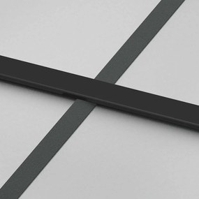 vidaXL Συρόμενη πόρτα με σετ υλικού 76x205 cm από γυαλί&amp;Αλουμίνιο