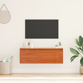 vidaXL Ντουλάπα Τοίχου Καφέ κεριού 100 x 30 x 35 εκ Μασίφ ξύλο πεύκου