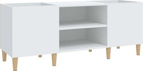 vidaXL Ντουλάπι Δίσκων Λευκό 121x38x48 εκ. από Τεχνητό Ξύλο