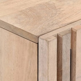 vidaXL Έπιπλο Τηλεόρασης Λευκό 105x34x46 εκ. από Μασίφ Ξύλο Ακακίας