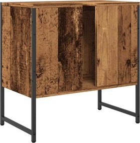 vidaXL Ντουλάπι Νιπτήρα Μπάνιου Παλιό Ξύλο 60x33x60 εκ