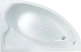 Sanitec Lydia 125x90 R - Ασύμμετρη Μπανιέρα Δεξιά Γωνία - Pneumatic Basic, Χωρίς, Χωρίς, Χωρίς