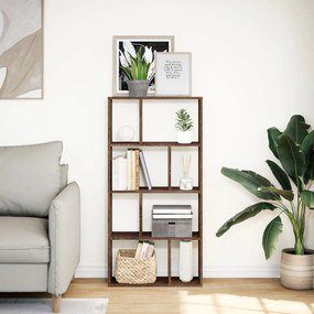 vidaXL Βιβλιοθήκη Καφέ Δρυς 60x20x120,5 εκ. από Επεξεργασμένο Ξύλο